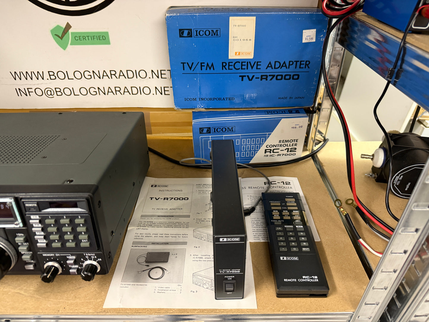 Icom ic r 7000 pari al nuovo + imballo + RC12 + TV R7000 garanzia 12 mesi