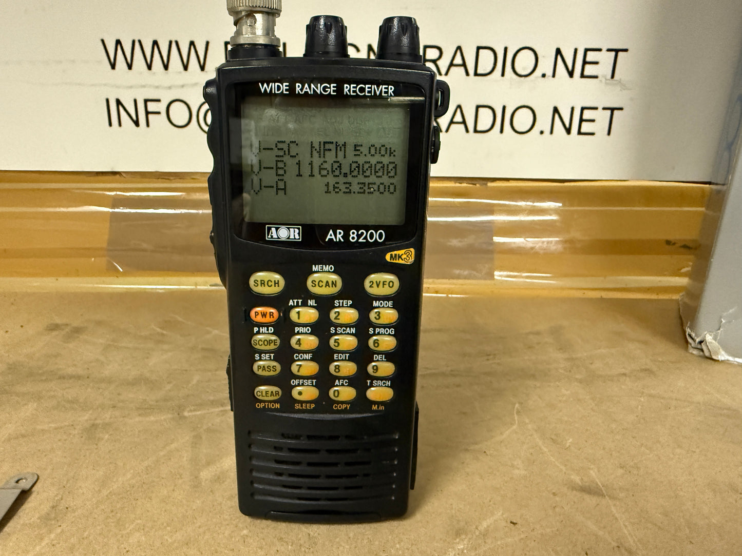Aor AR 8200 mk3 - 0.5-3000Mhz full set garanzia 12 mesi