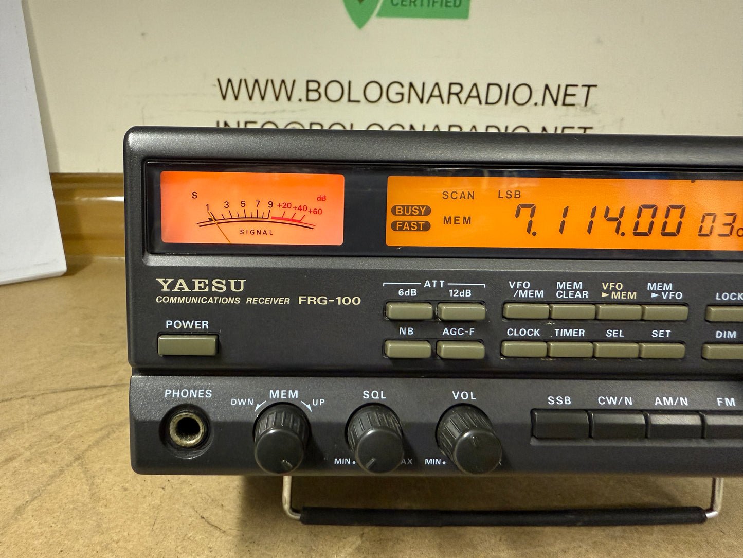 Yaesu frg 100 perfetto + alimentatore