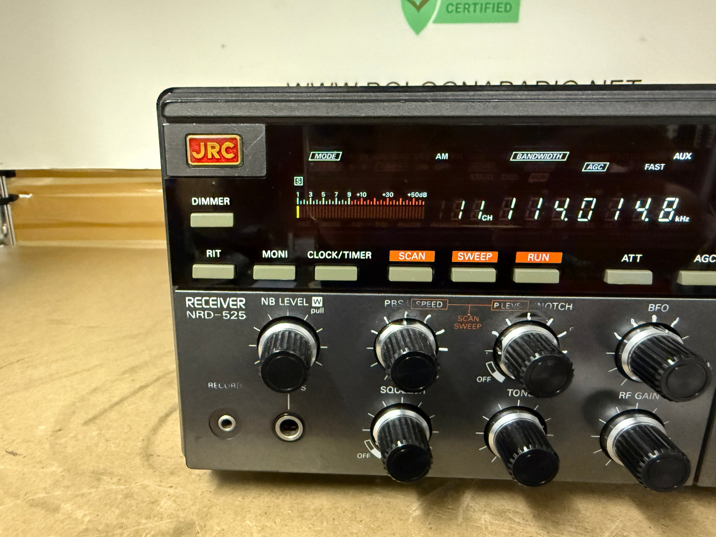 JRC 525 + modulo VHF UHF + banda aerea + filtri