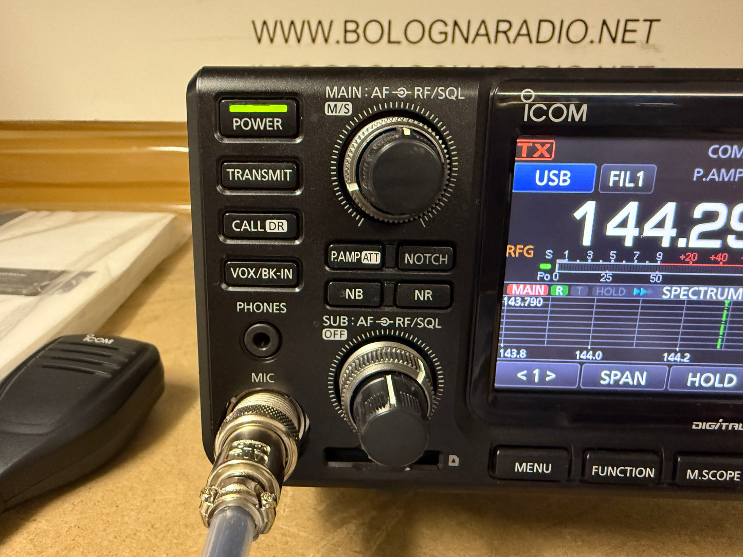 Icom ic 9700 pari nuovo garanzia 12 mesi full set