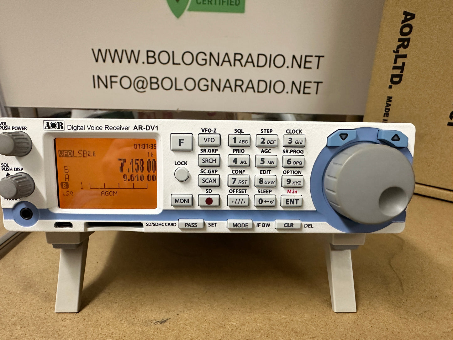 Ricevitore scanner AOR DV-1 pari al nuovo