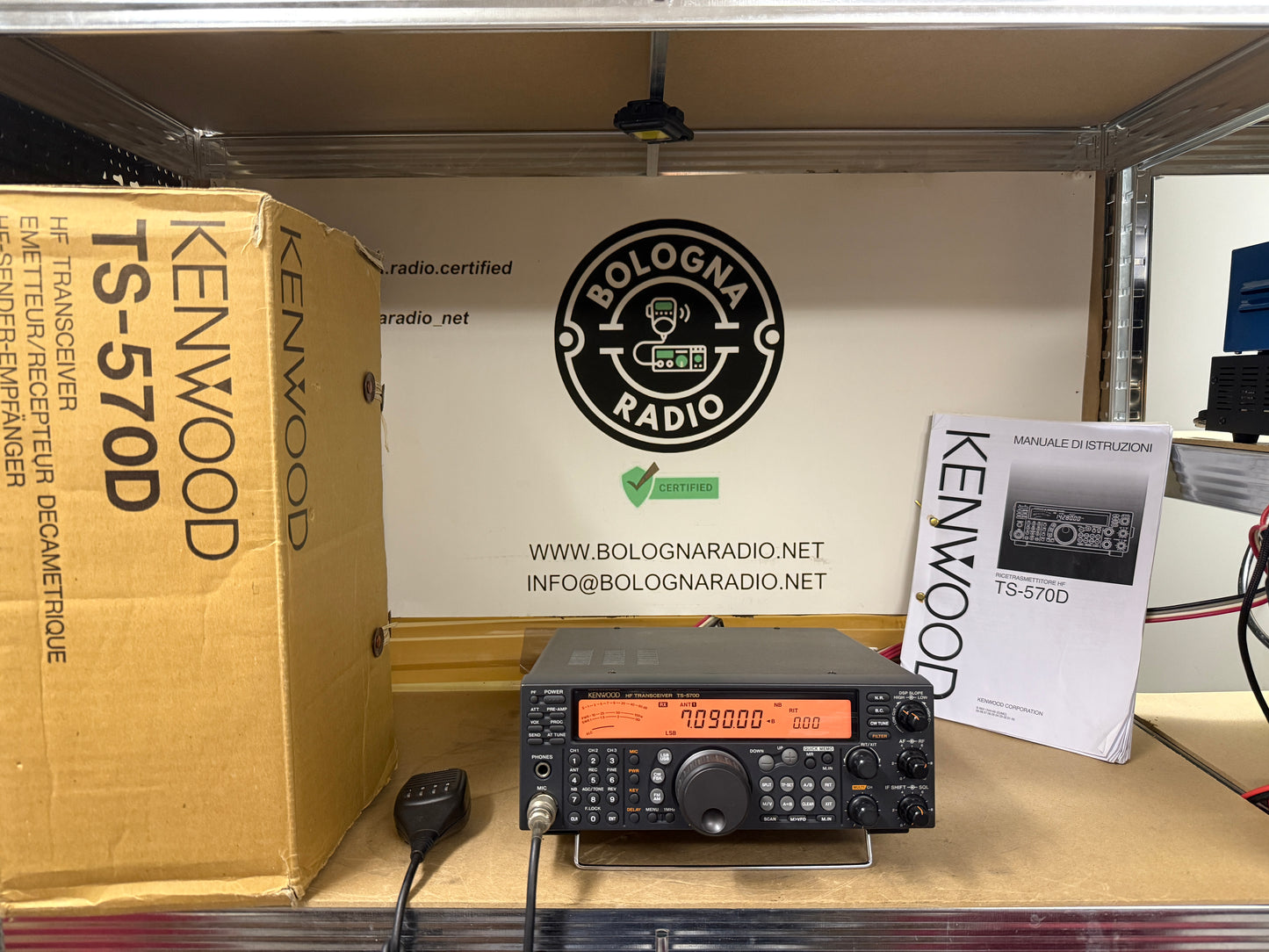 Kenwood TS-570D + filtro ssb 1.8 khz + imballo garanzia 12 mesi