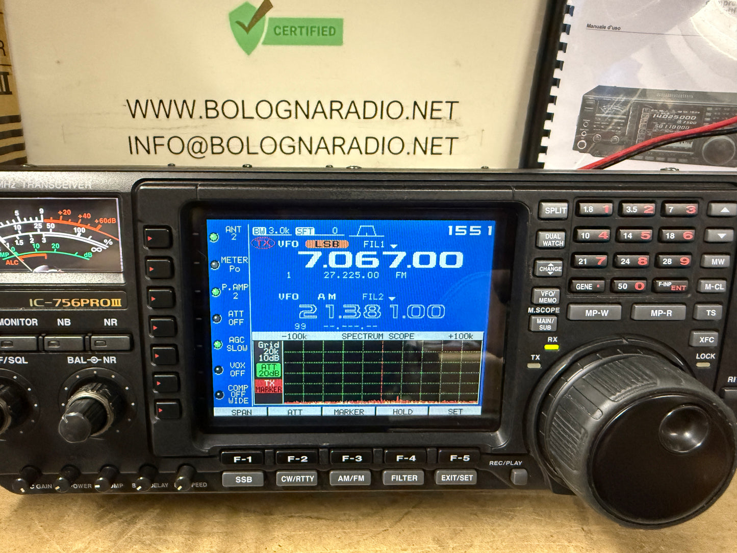 Icom 756 pro 3 imballo perfetta garanzia 12 mesi
