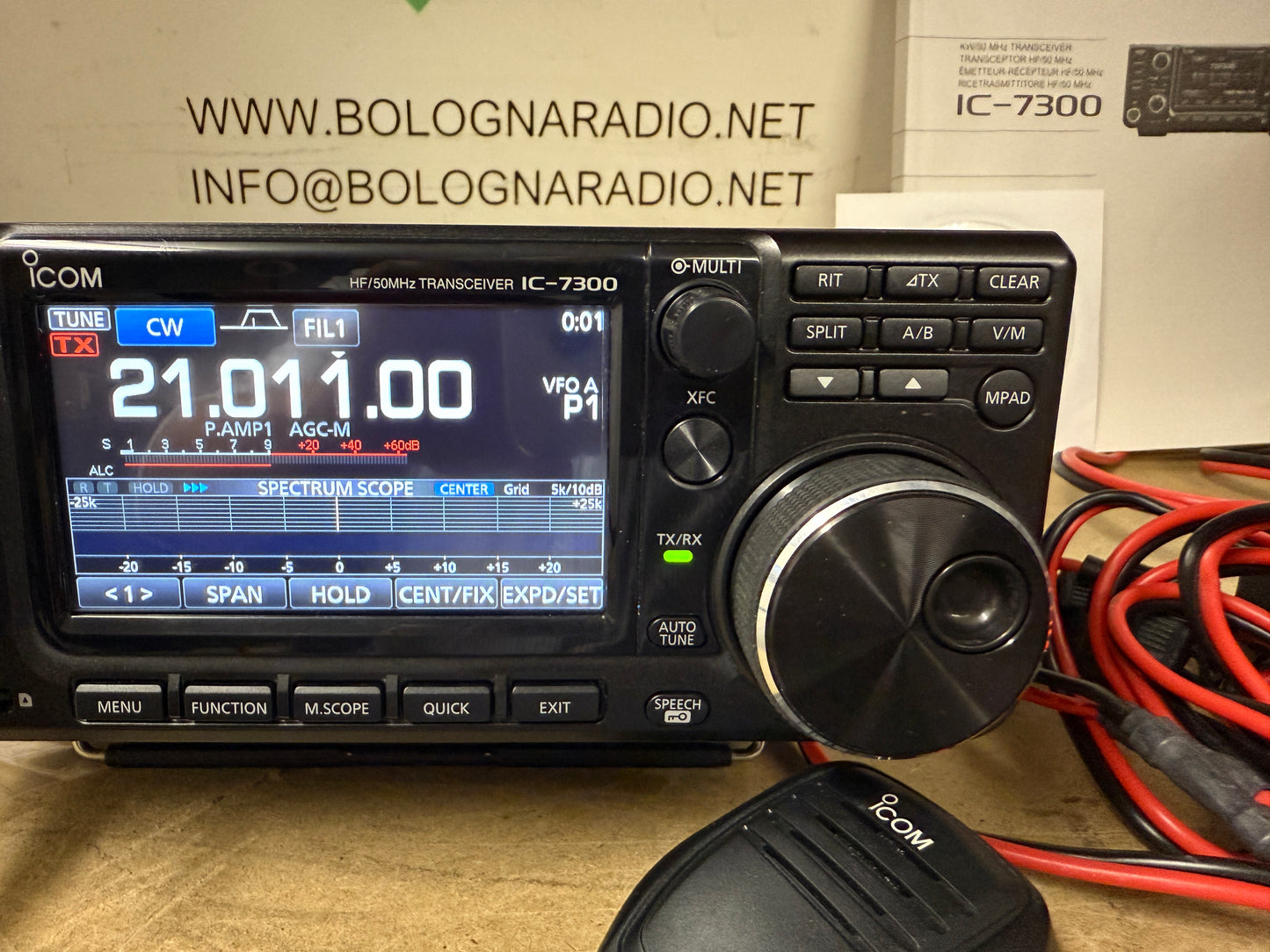 Icom ic 7300 pari al nuovo Garanzia 12 Mesi + IF in/out + maniglie