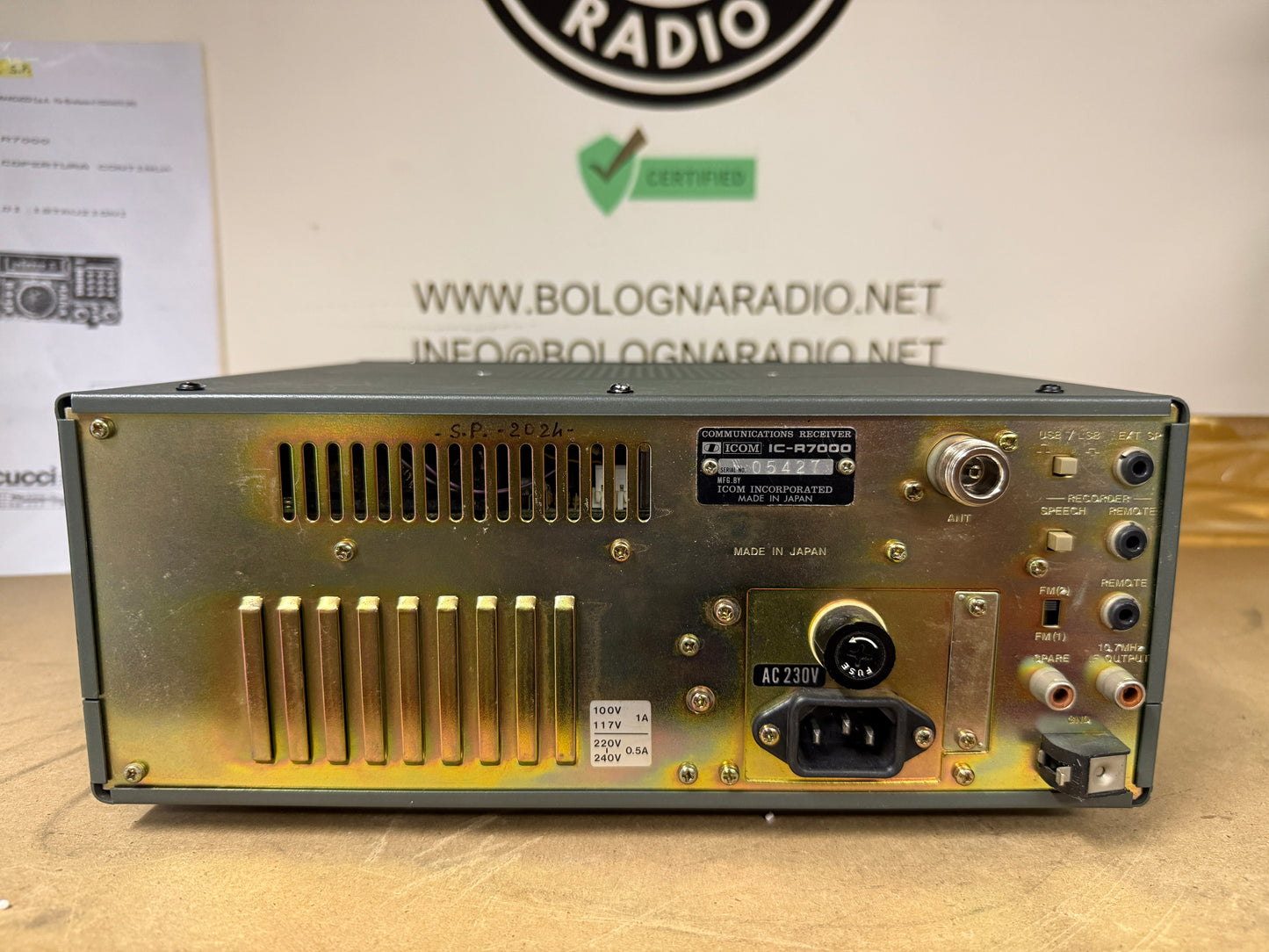 Icom ic r7000 perfetta e revisionata garanzia 12 mesi