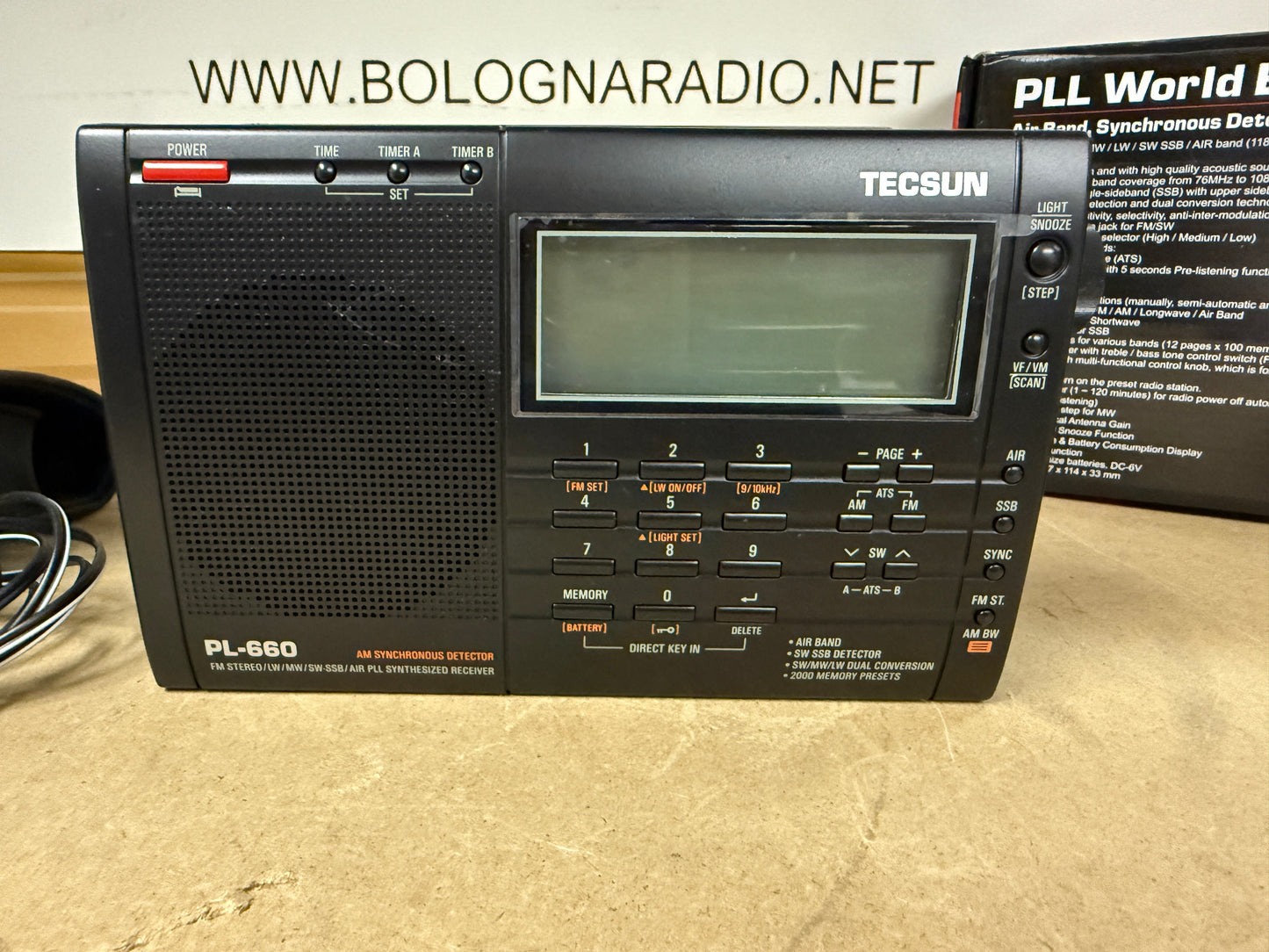 Tecsun PL 660 pari al nuovo 1,7-30 MHz+ VHF AIR BAND