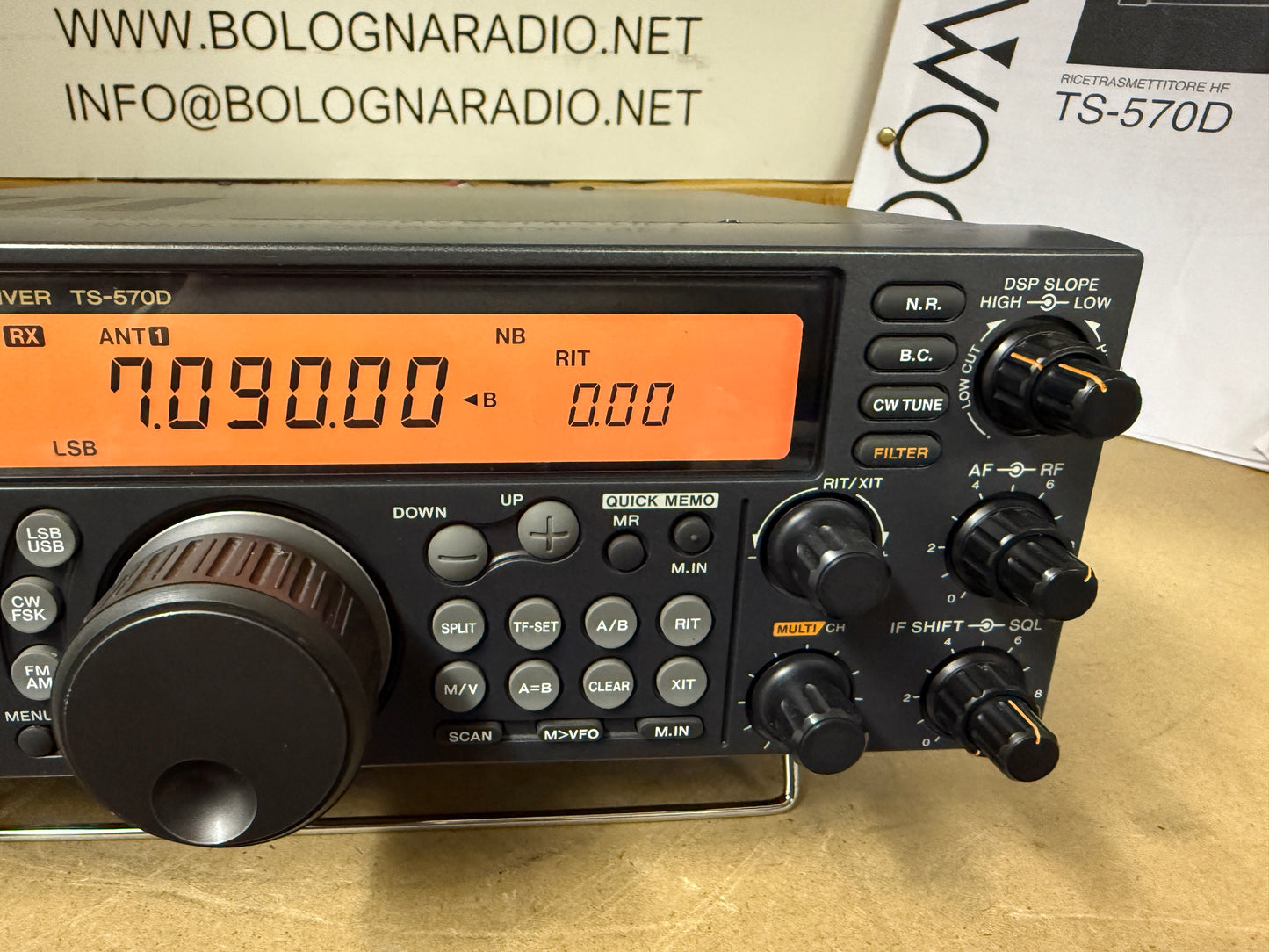 Kenwood TS-570D + filtro ssb 1.8 khz + imballo garanzia 12 mesi