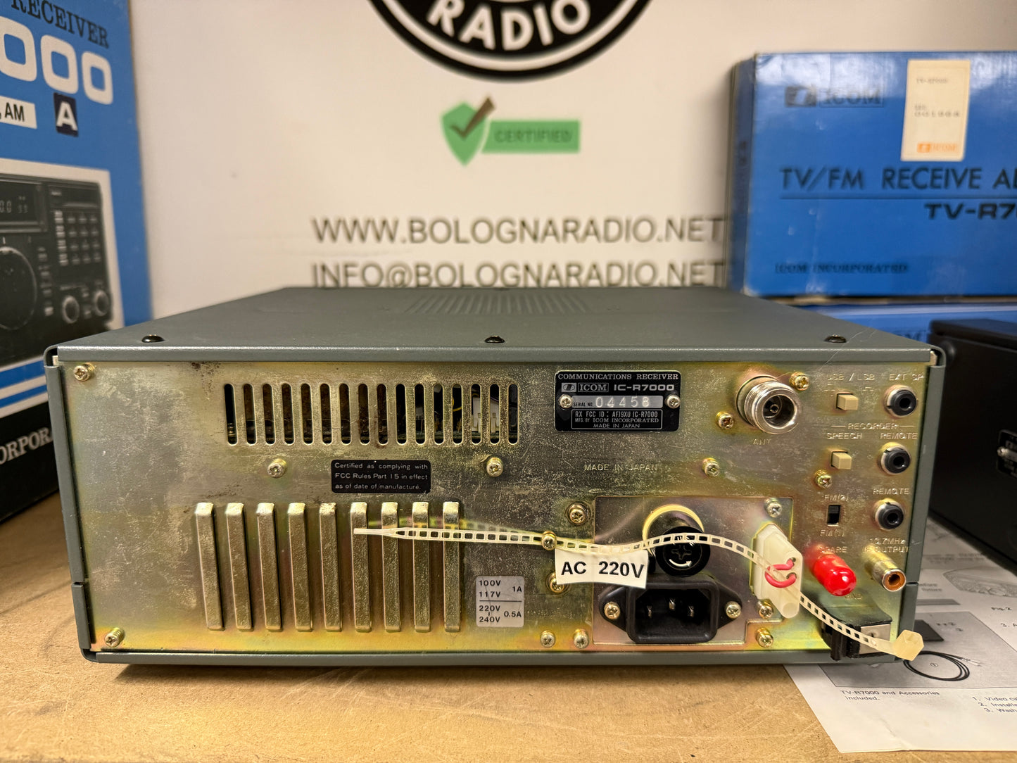 Icom ic r 7000 pari al nuovo + imballo + RC12 + TV R7000 garanzia 12 mesi