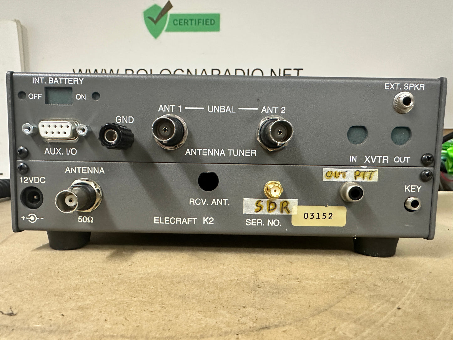 K2 Elecraft con AT - SSB - NB - porta seriale