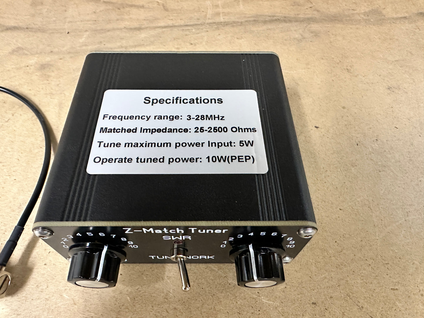 Osmond QRP Z-Match Sintonizzatore manuale Antenna Tuner 3-28 MHz Tuner