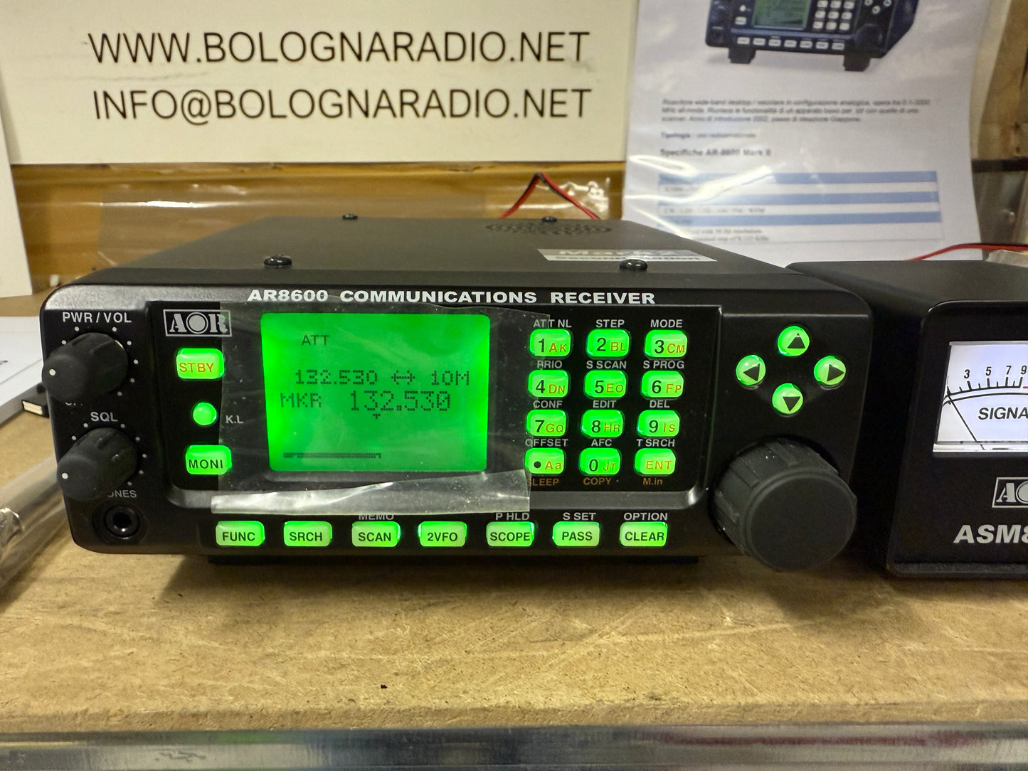 Ricevitore Aor Ar 8600 MK2 + ASM8600 pari al nuovo garanzia 12 mesi