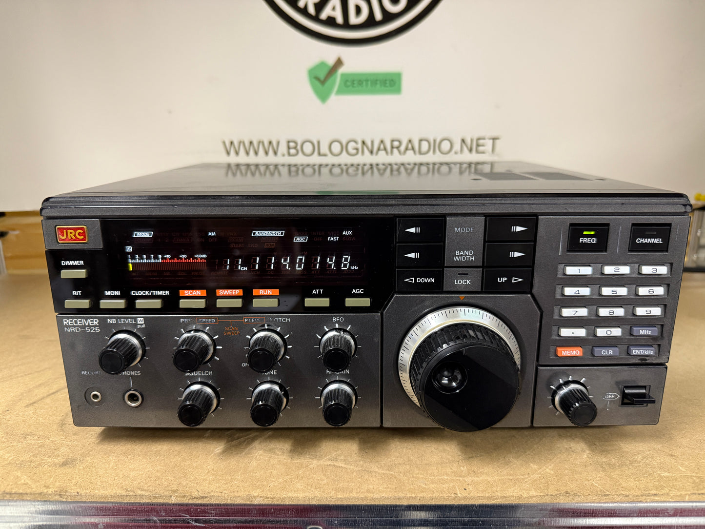 JRC 525 + modulo VHF UHF + banda aerea + filtri