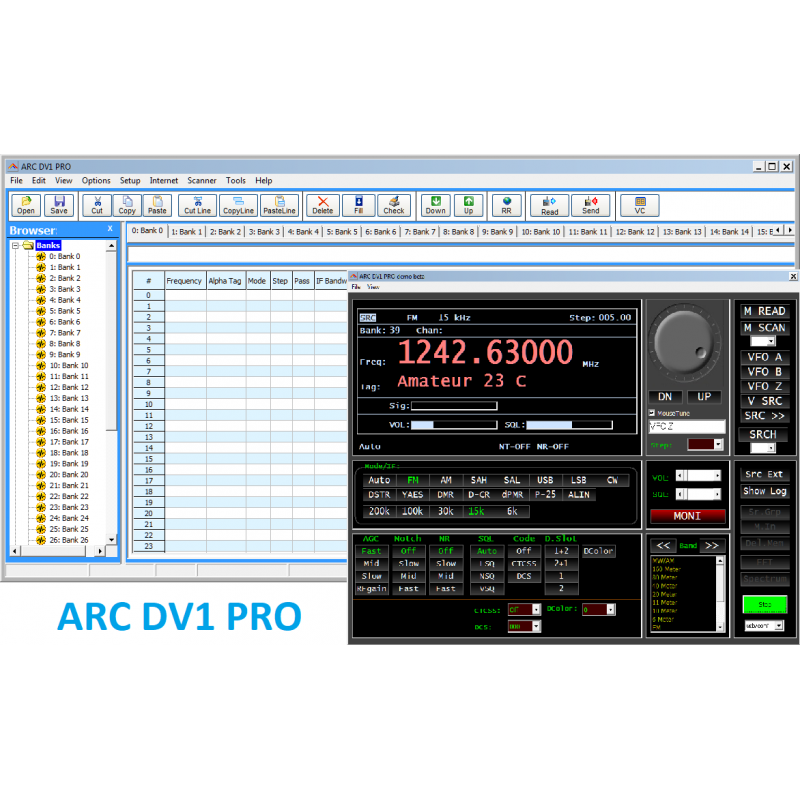 SOFTWARE ARC DV1 PRO PER AOR DV 1