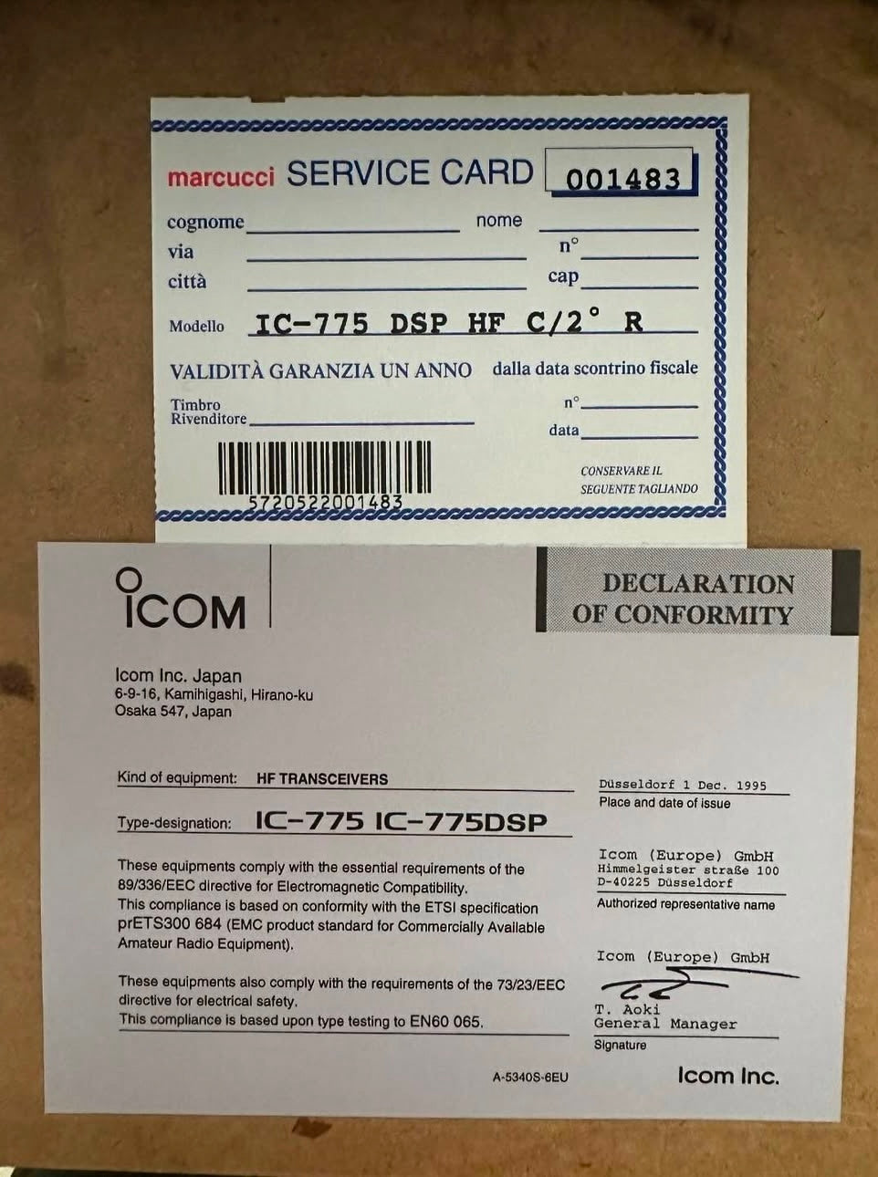 Ricetrasmettitore icom IC775DSP - C2