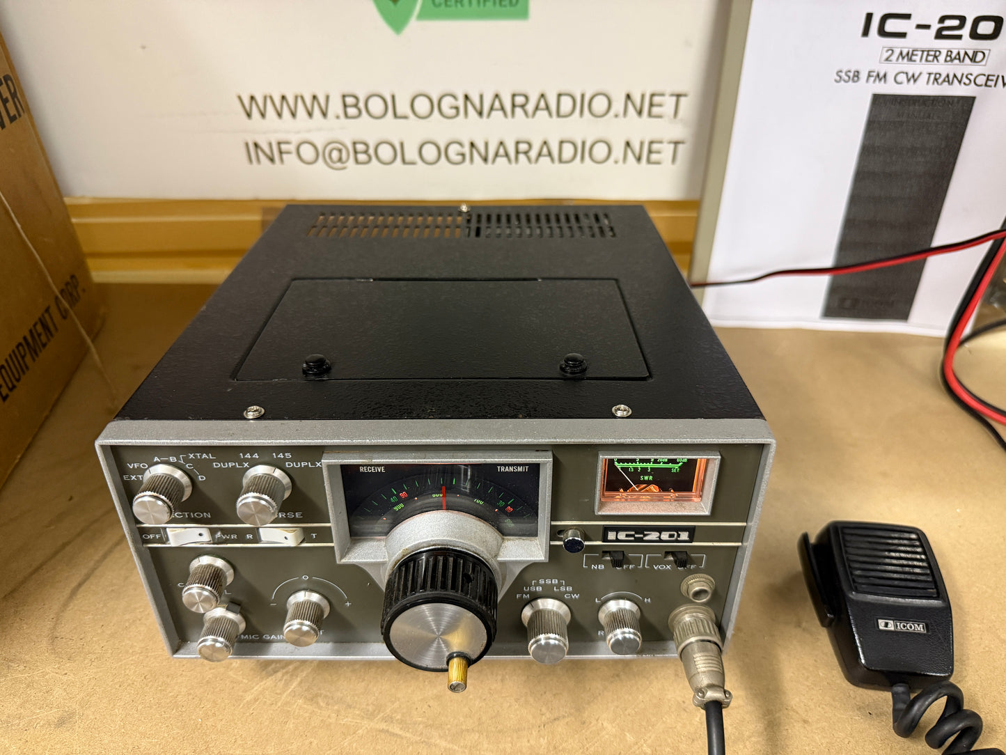 Icom ic 201 perfetto imballo originale garanzia 12 mesi