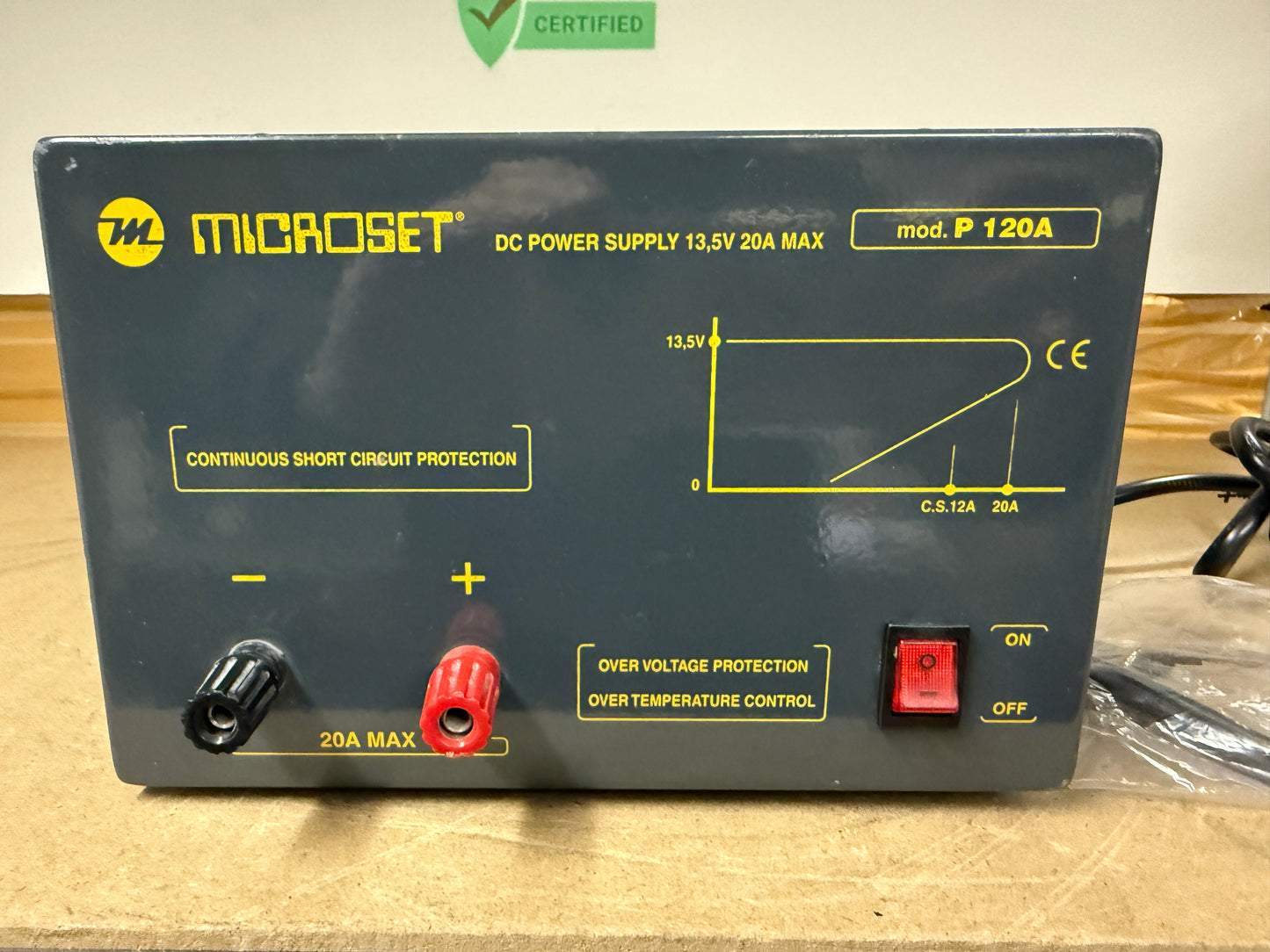 Microset P 120A alimentatore 20A