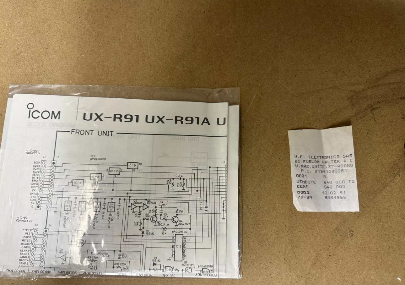 ICOM UX-R91A modulo RX