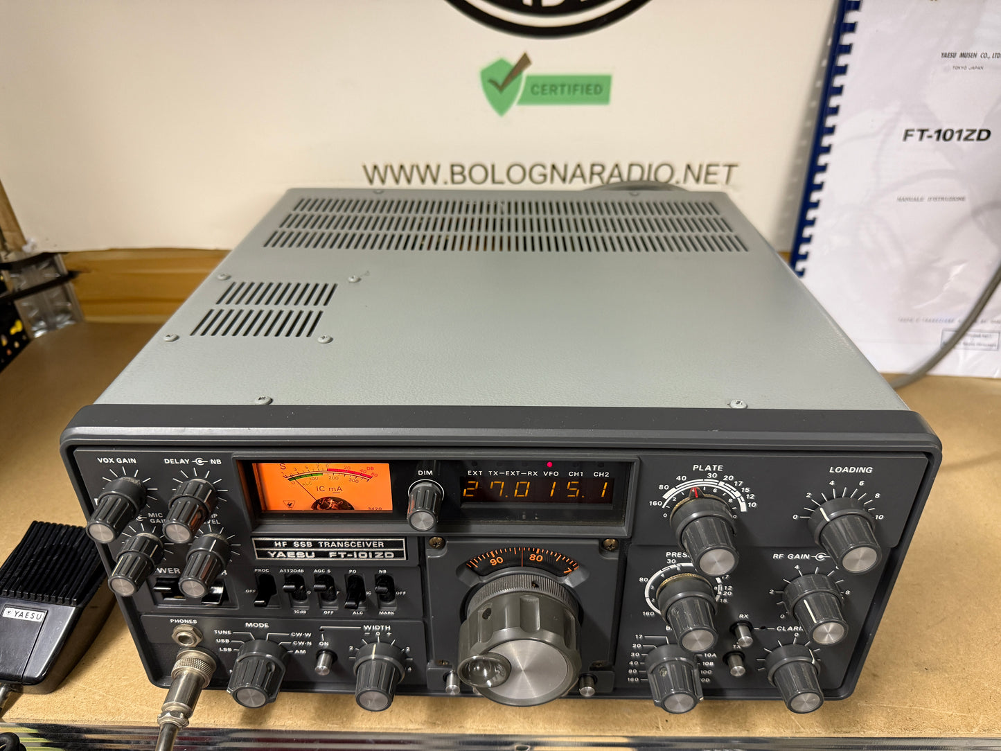 Yaesu FT-101ZD MK2 + scheda 11m perfetto