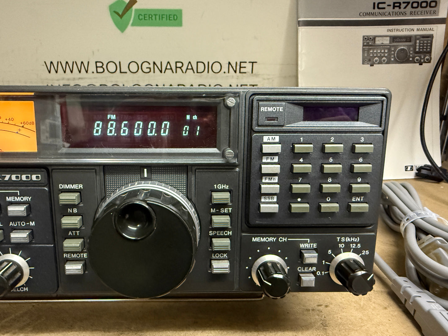 Icom ic r7000 + EX-310 + imballo pari al nuovo Garanzia 12 Mesi