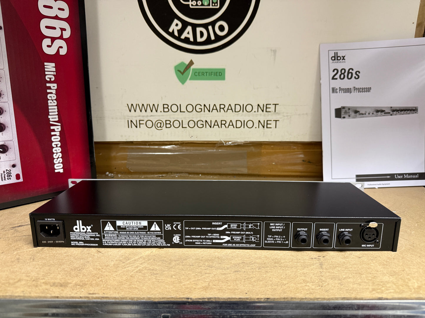 DBX 286S CHANNEL STRIP CON PREAMP MICROFONICO / STRUMENTO 1 CANALE