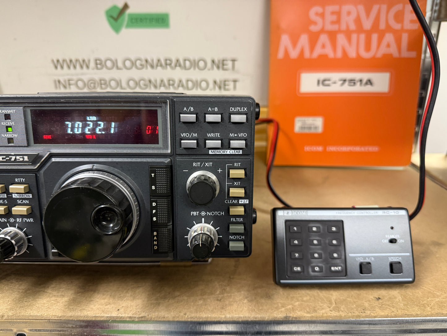 Icom IC 751 + filtro CW + RC10 Garanzia 12 Mesi
