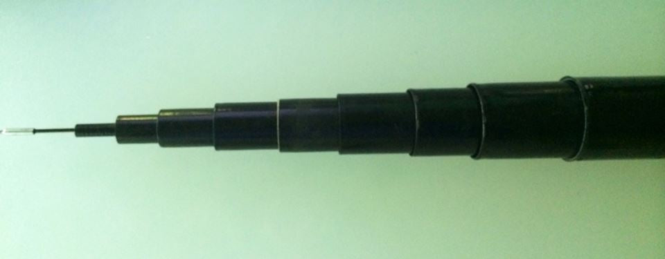 HRS10 ROD ANTENNA - Palo telescopico in fibra di vetro da 10 m, versione HD con tubi rinforzati, per attività QRO e QRP.