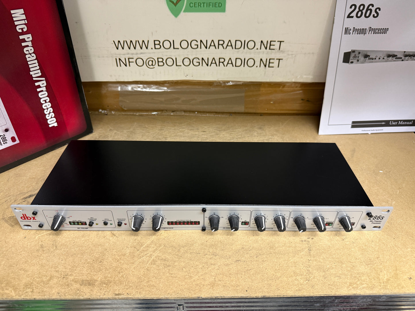 DBX 286S CHANNEL STRIP CON PREAMP MICROFONICO / STRUMENTO 1 CANALE