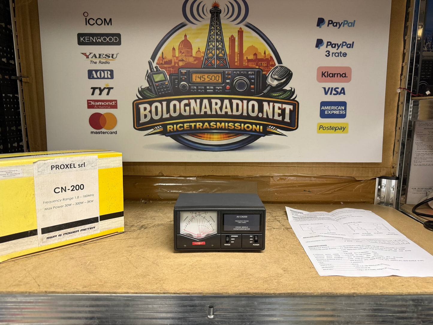 Proxel CN-200 ROSMETRO WATTMETRO HF/VHF 3Kw.