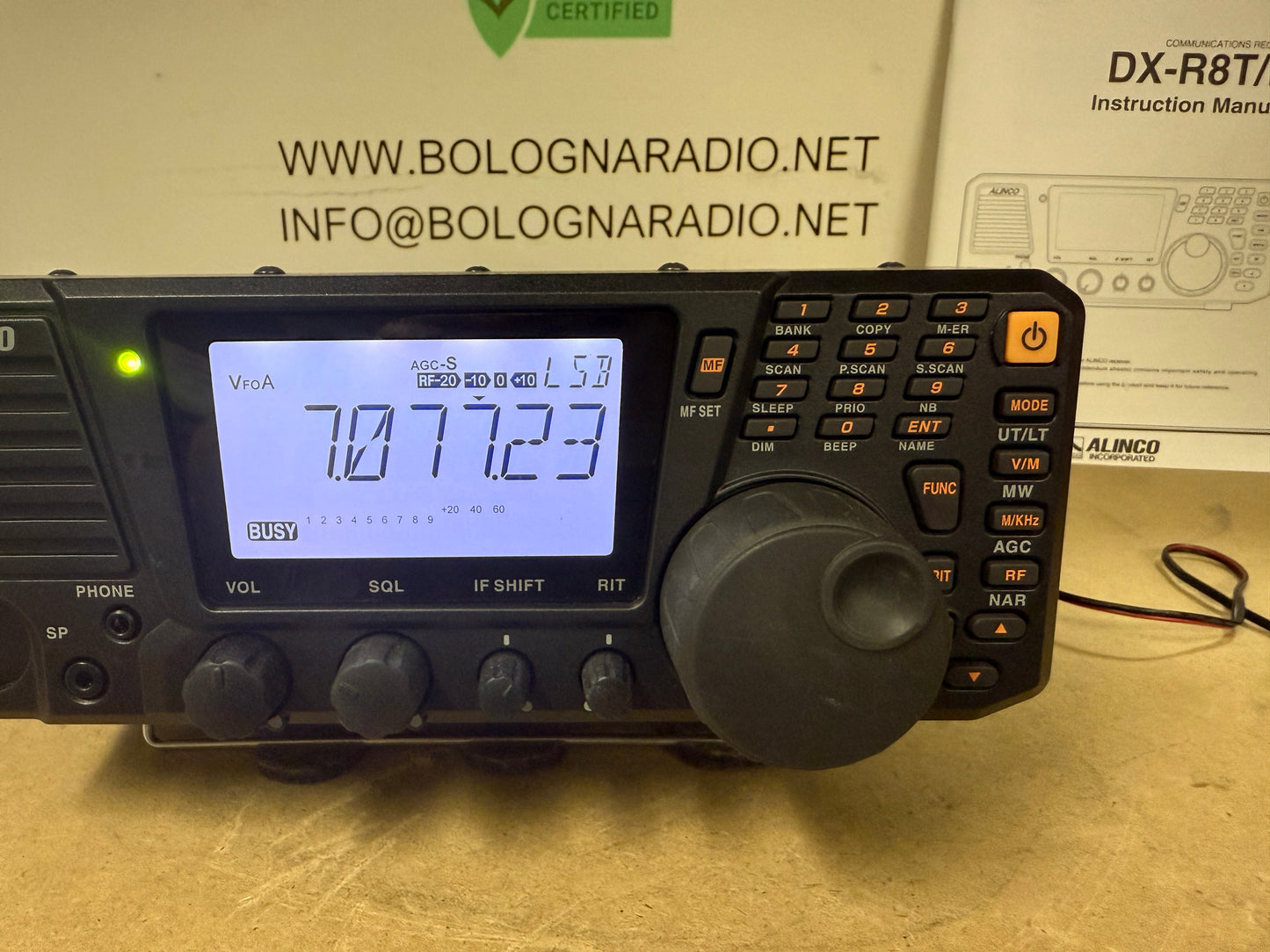 A1 - Ricevitore Alinco DX-R8E + ERW7 pari al nuovo
