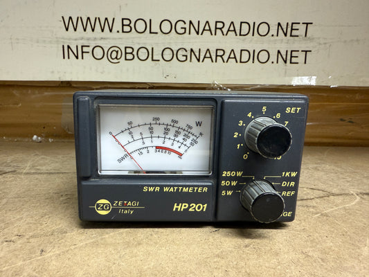 ZETAGI HP201 SWR / PWR METER ROSMETRO WATTMETRO 2KW 3-200MHZ