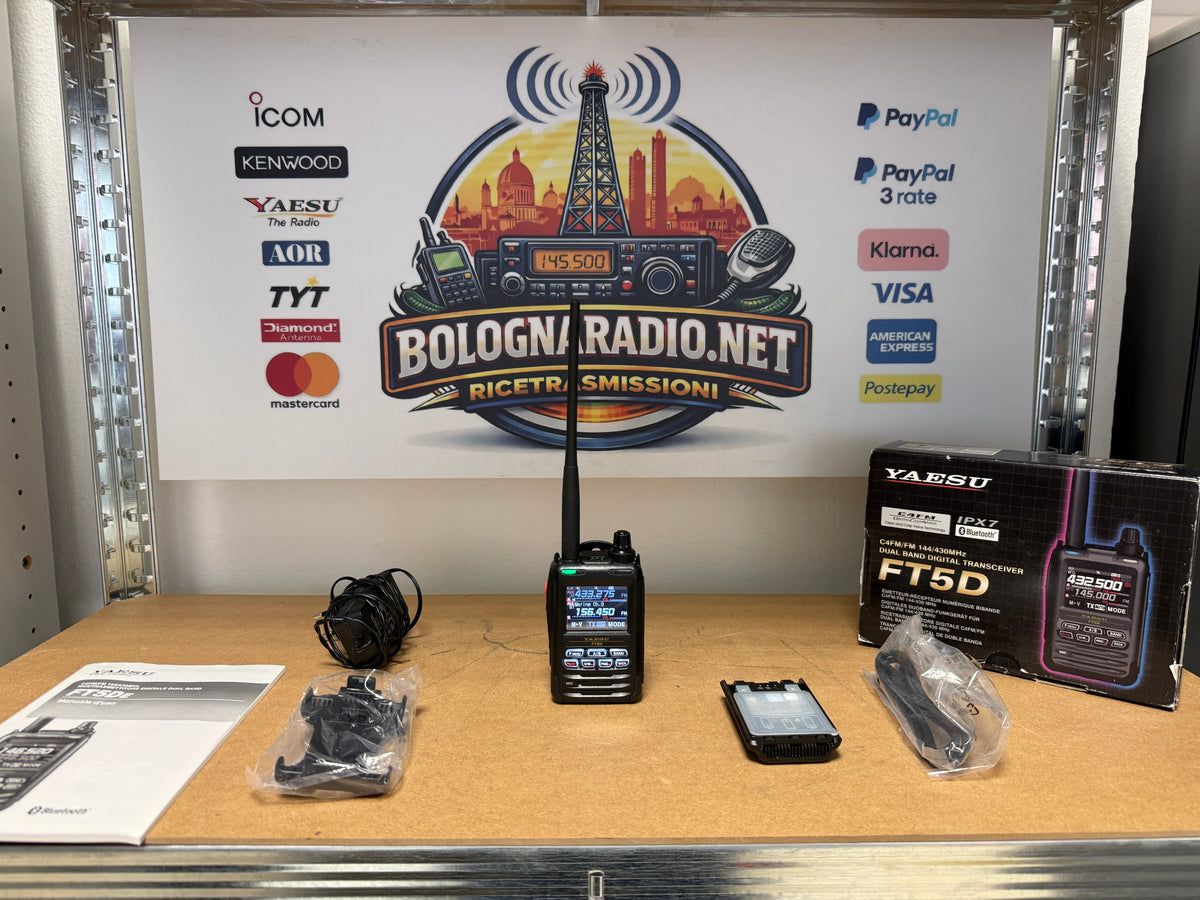 Yaesu FT 5d + FBA39 pari al nuovo full set Garanzia 12 Mesi
