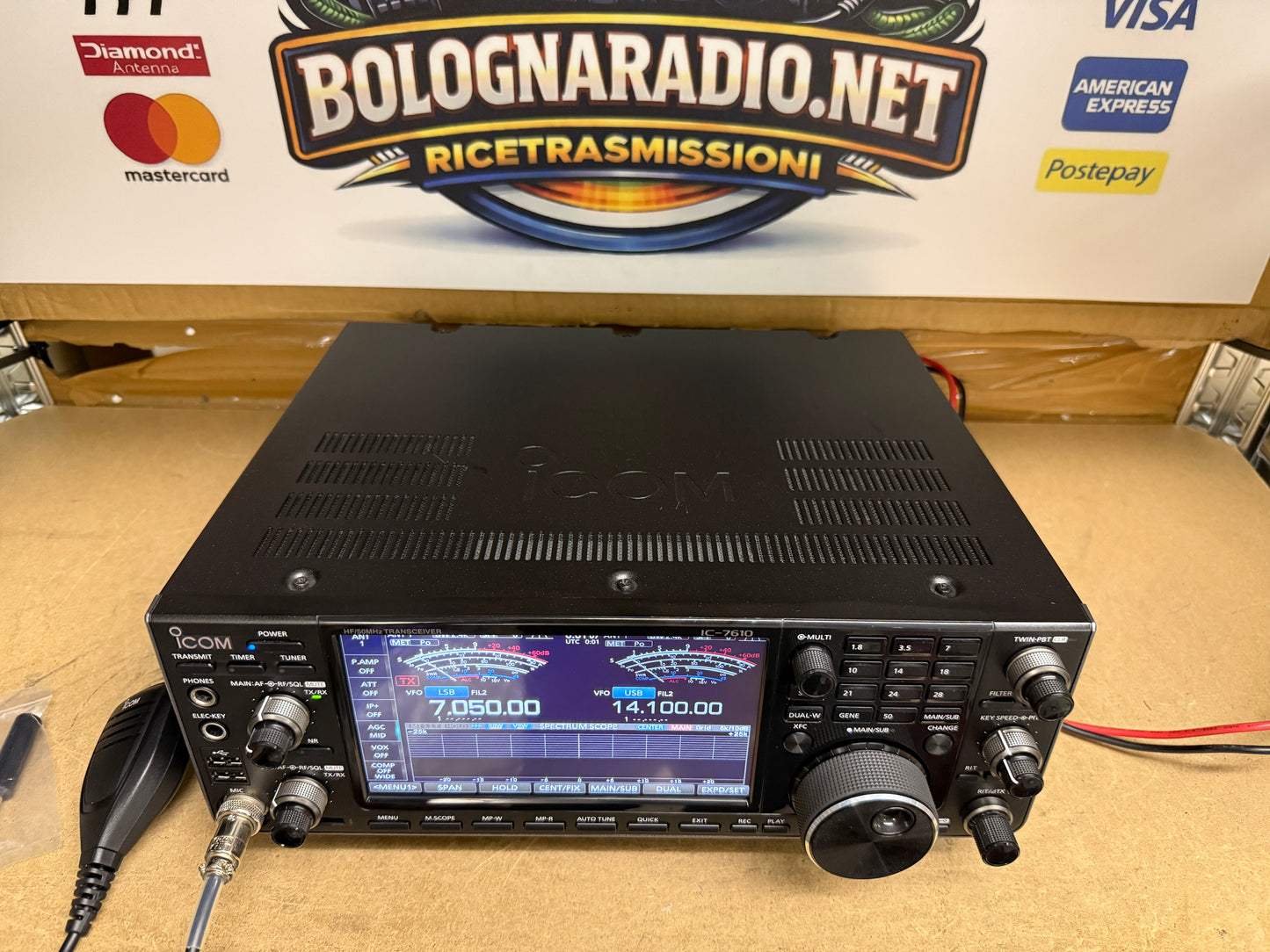 A-1 Icom ic 7610 perfetto full set garanzia 6 mesi