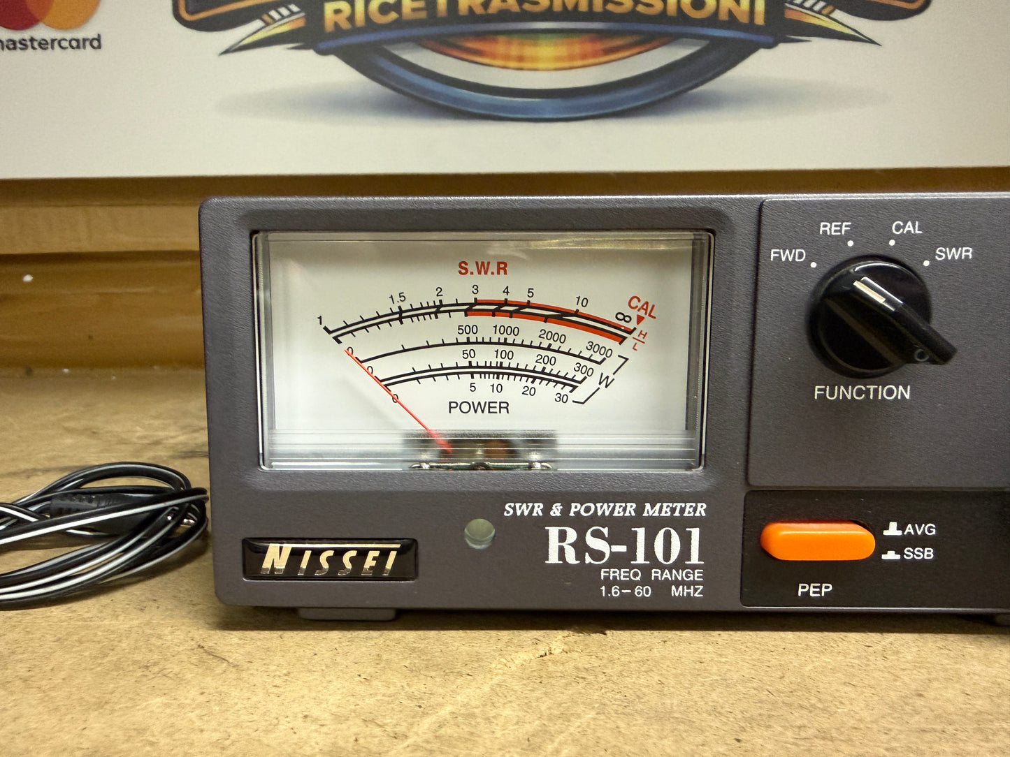 Nissei RS-101 SWR 1.6-60 Mhz Wattmetro 3W-3KW Riflettometro PNI