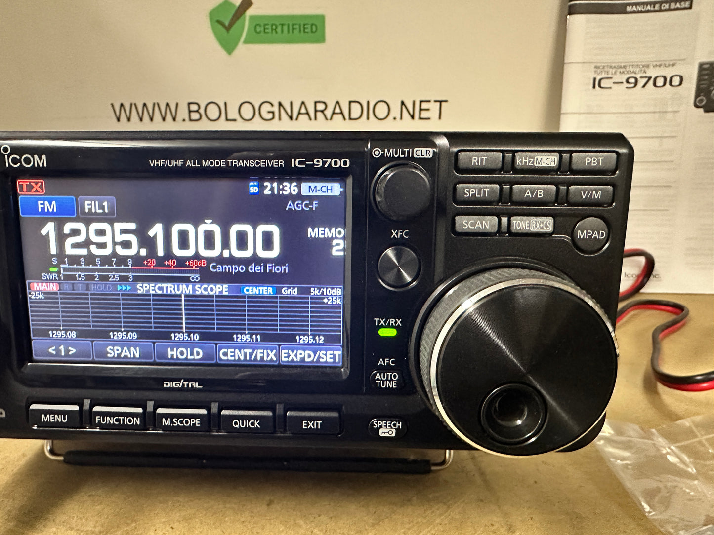 Icom ic 9700 pari nuovo full set