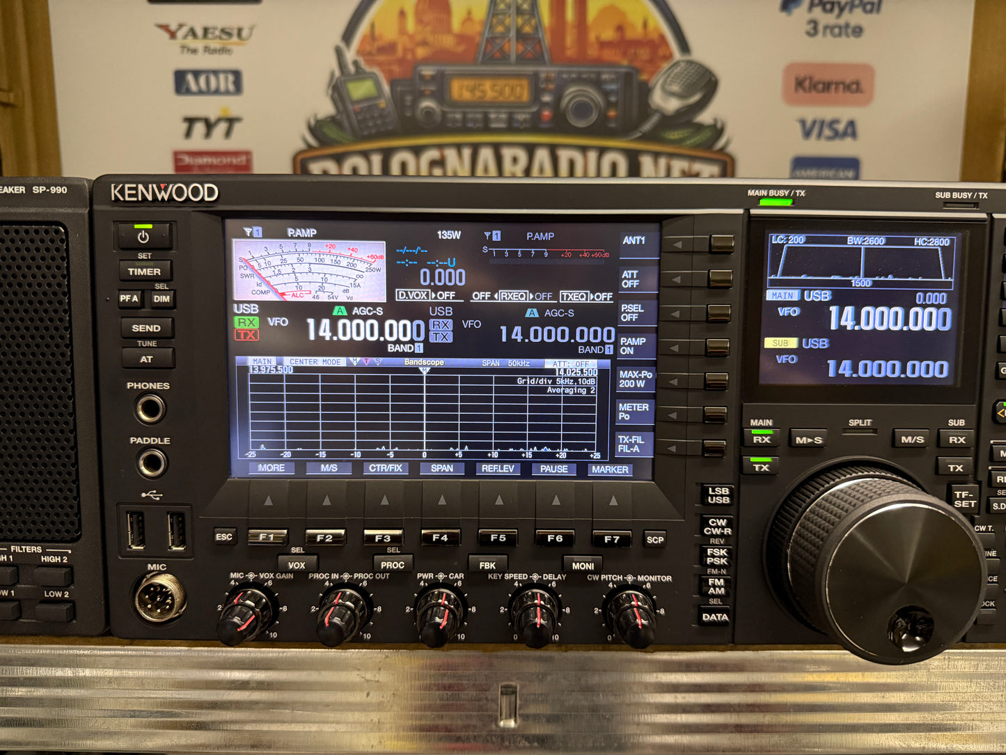 A-1 Kenwood TS 990 + SP 990 pari al nuovo Garanzia 12 Mesi