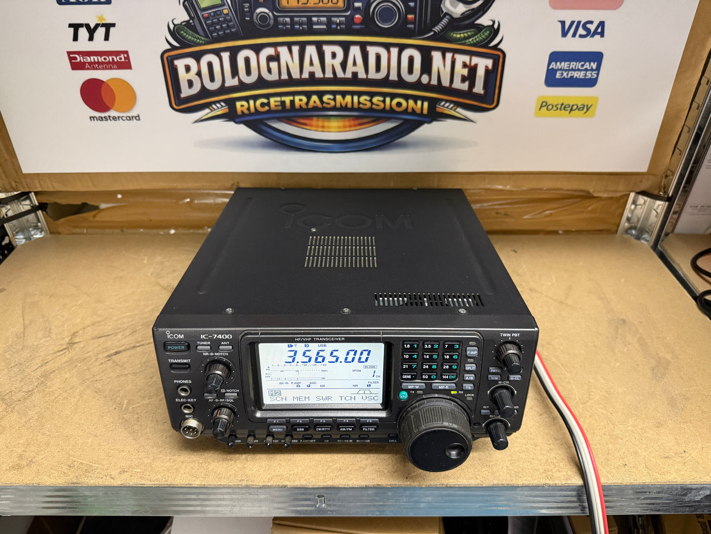Icom IC 7400 perfetto + CR-338  Garanzia 12 Mesi