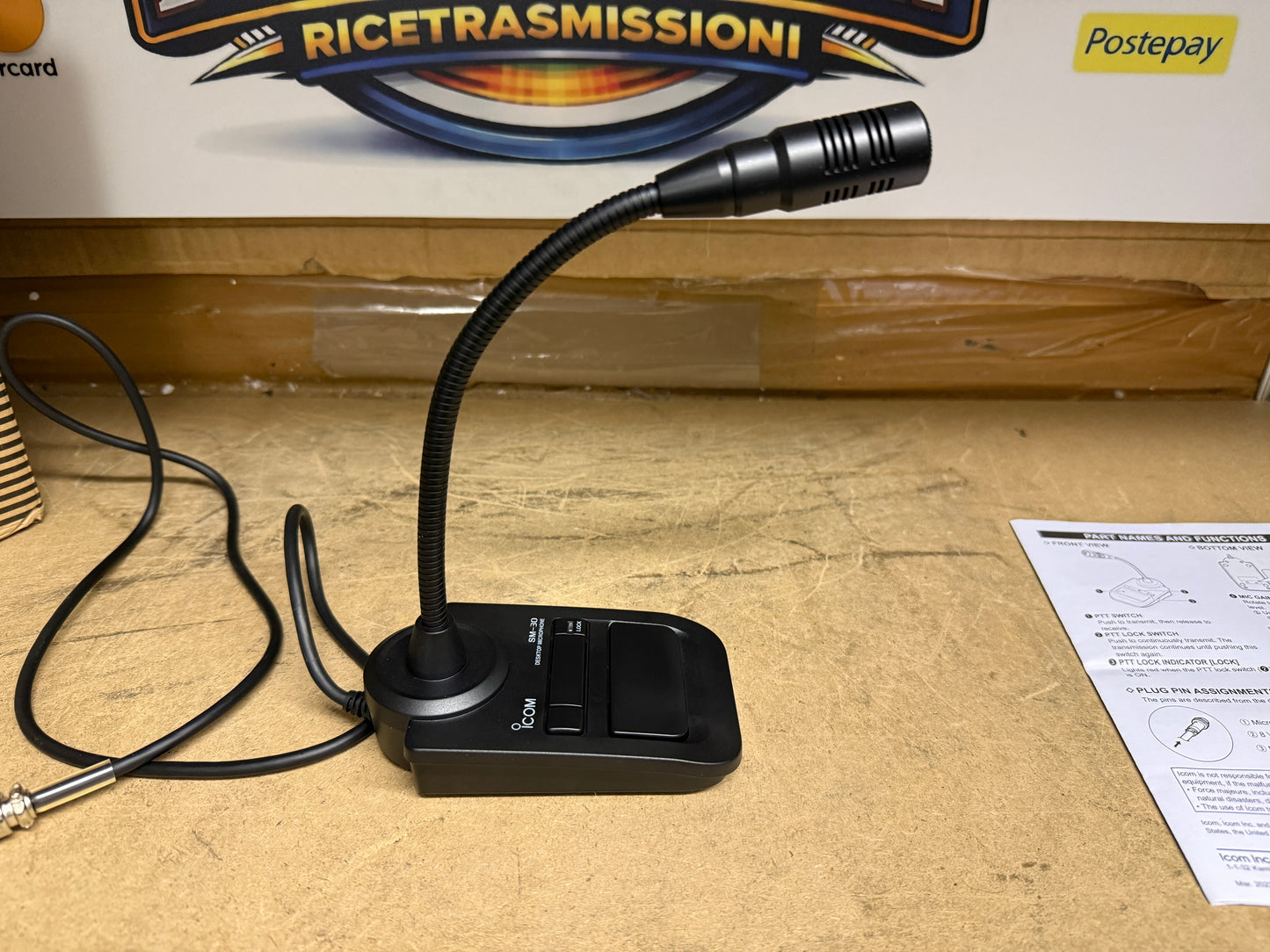 Icom SM 30 microfono da tavolo pari al nuovo