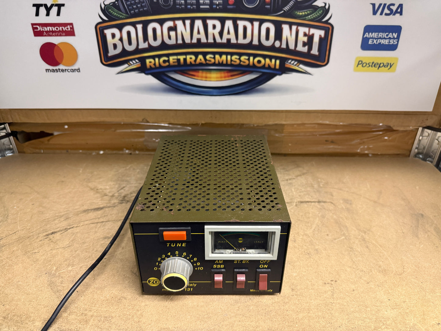 ZETAGI BV131 AMPLIFICATORE 100W VALVOLARE LINEARE 26/30MHZ