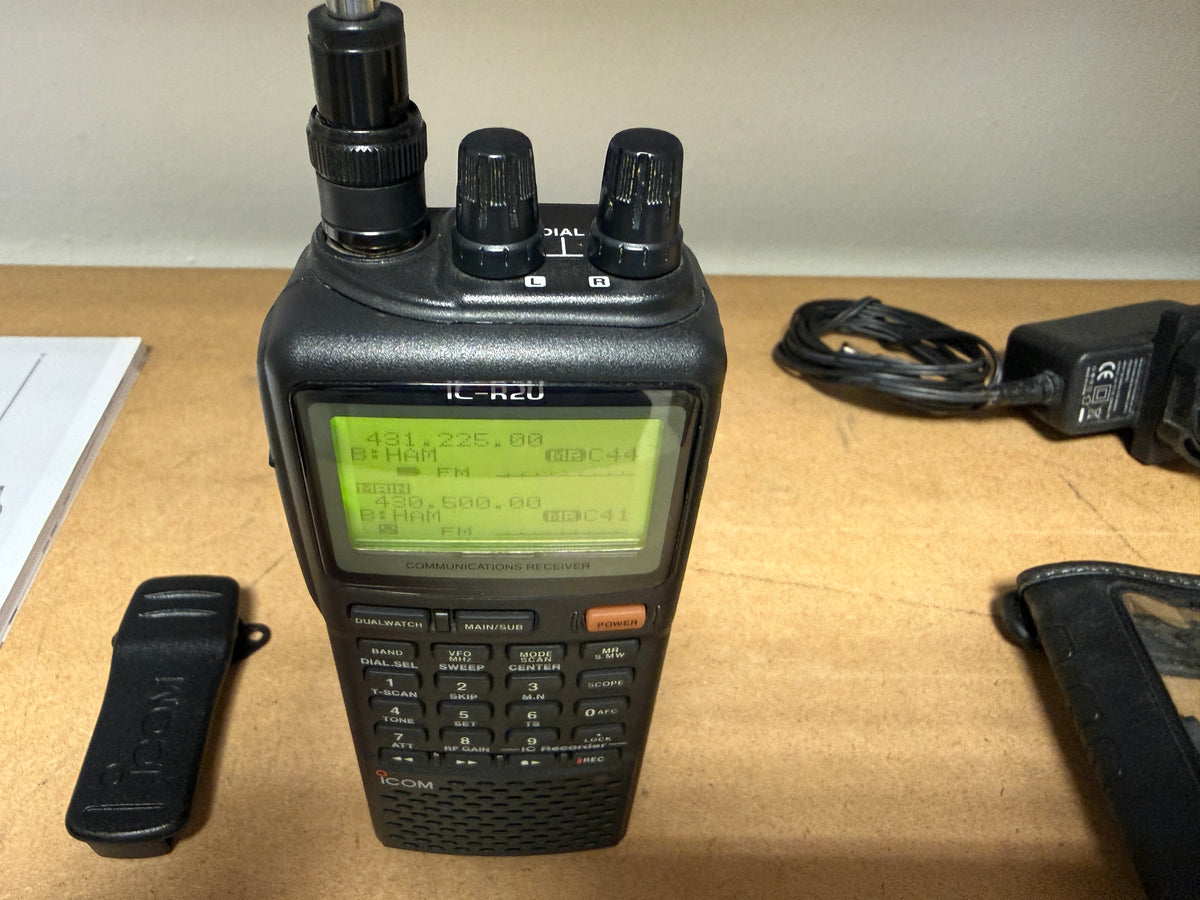 Icom ic r 20 + BC156 + custodia Full set Garanzia 12 Mesi