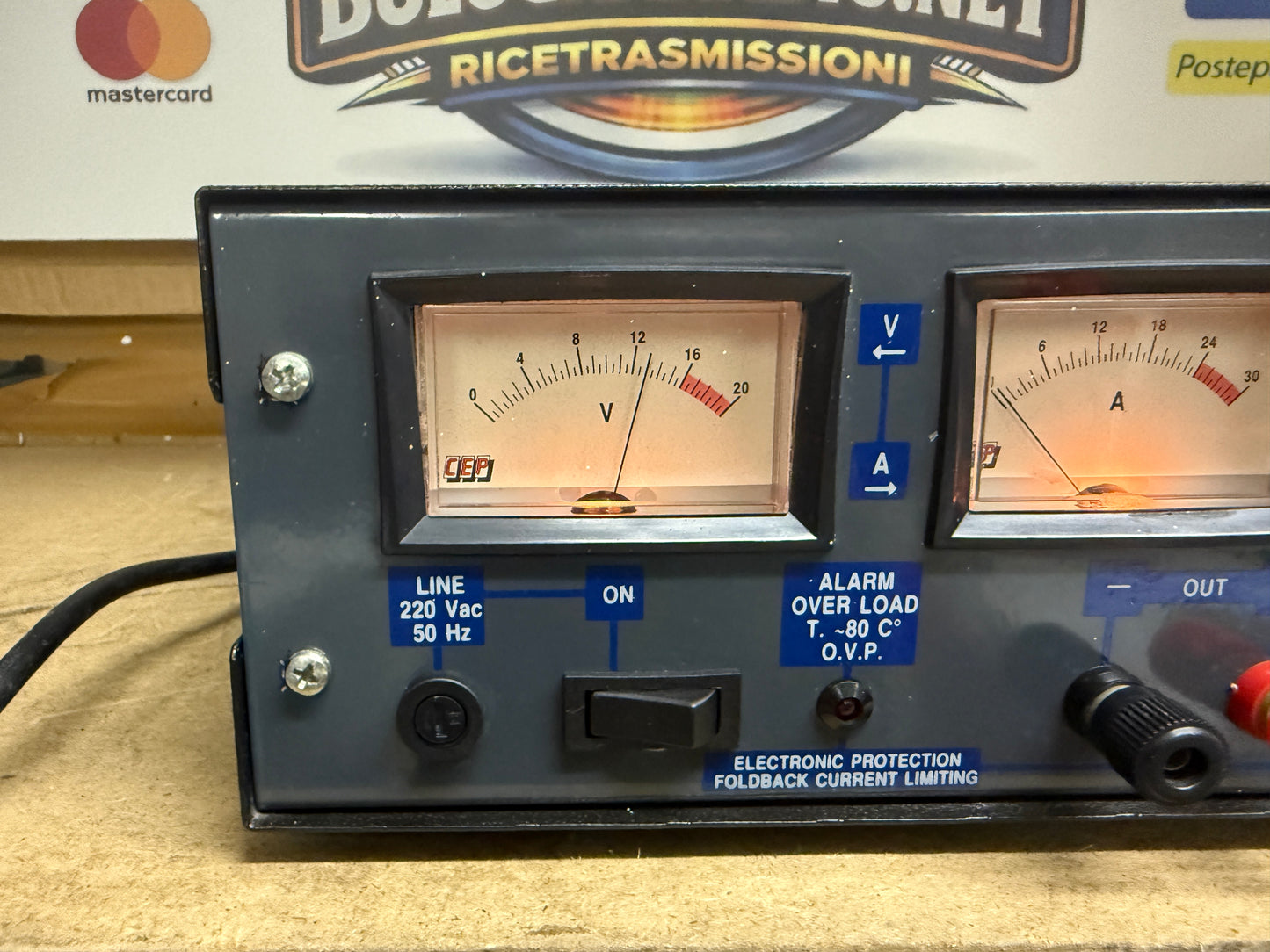 CEP Alimentatore da 5 a 15 Vcc. 25 Amp.