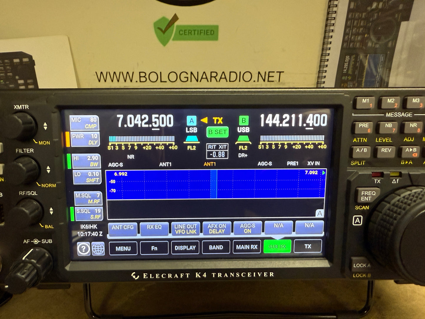 A1 - Elecraft K4/10 pari al nuovo full set Garanzia 12 mesi