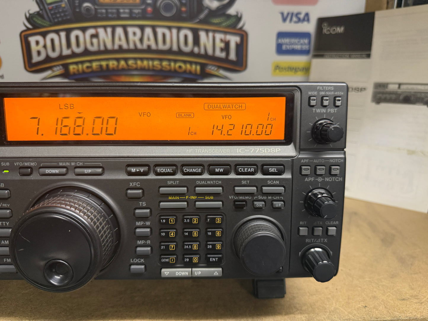 Icom ic 775 DSP 200 watt + CR 282  imballo originale Garanzia 12 Mesi