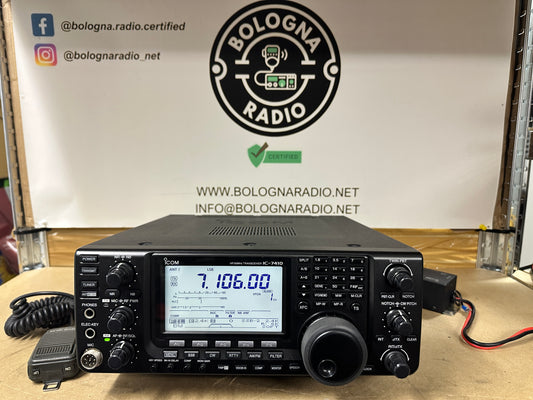 Ricetrasmettitore icom ic 7410 + FL430 (6 khz) + FL431 (3 khz)