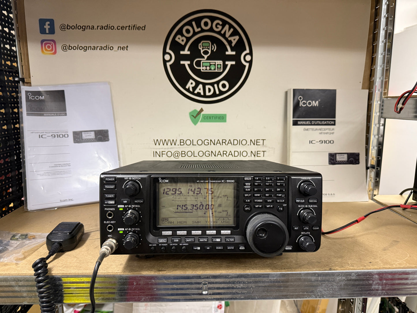Icom IC 9100 + 1200 Mhz + Dstar Full Set Garanzia 12 Mesi