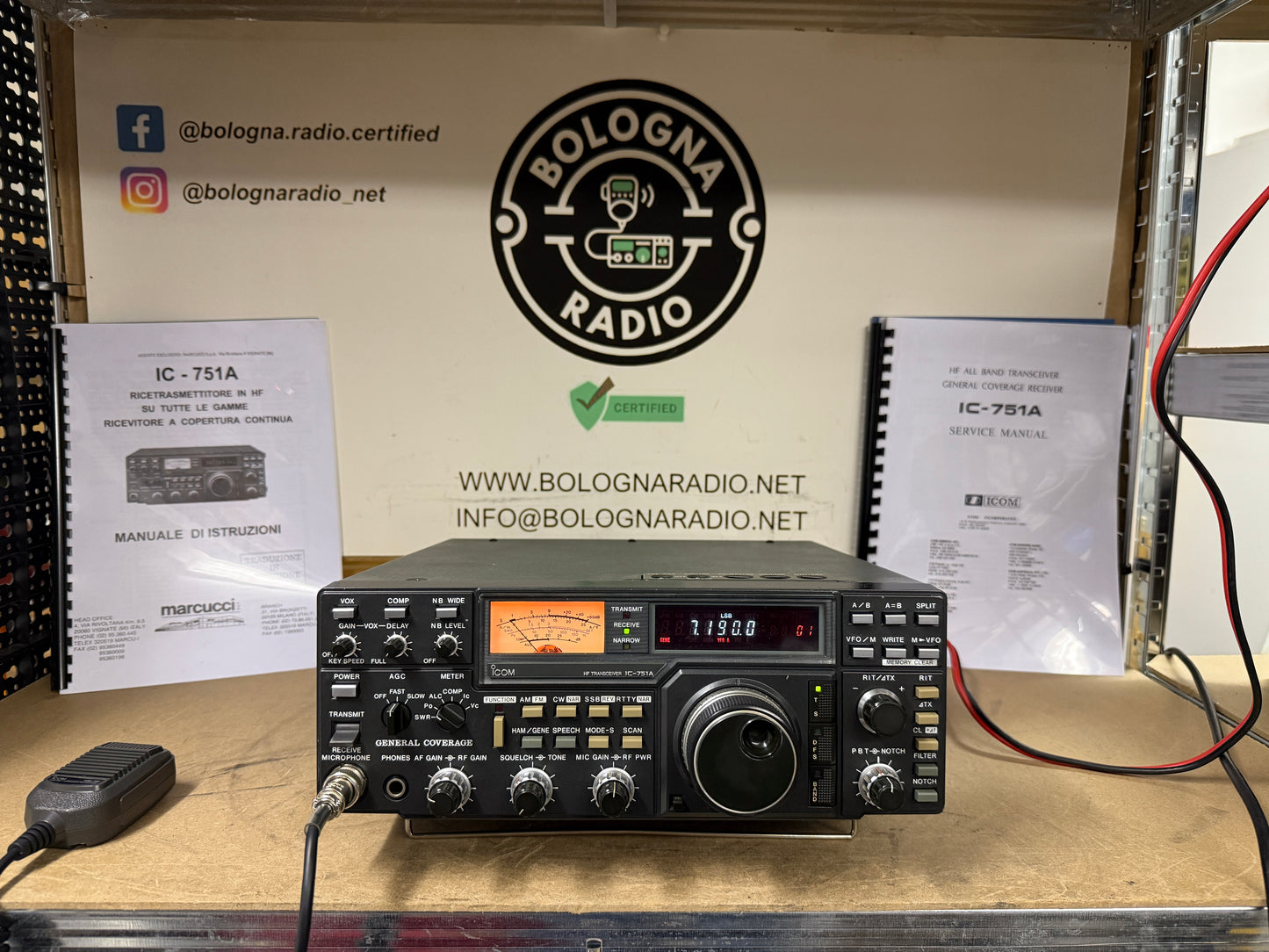 Icom IC 751A + tutti i filtri + modifica eprom Garanzia 12 Mesi