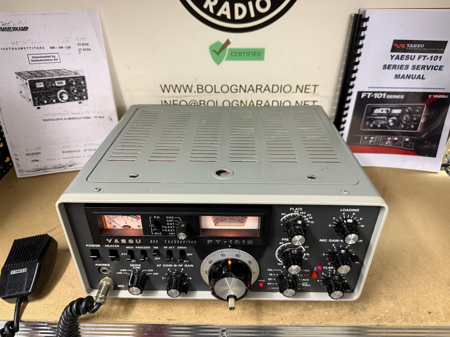 Yaesu FT 101E totalmente revisionata valvole 100%