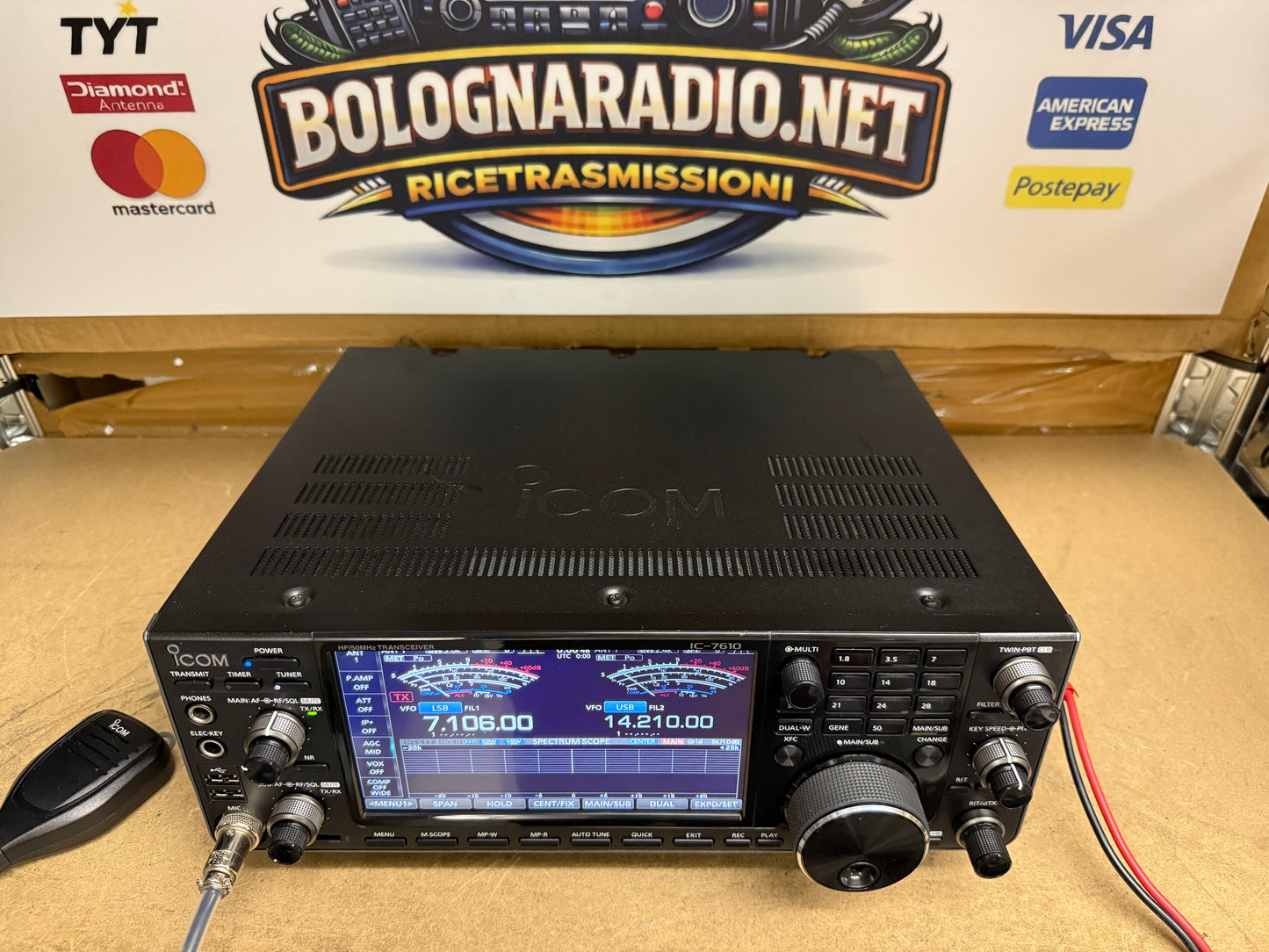 Icom IC 7610 pari al nuovo full set Garanzia 6 mesi