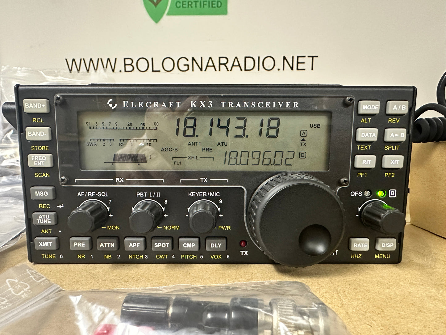 Elecraft KX3 + ATU + Roofing filter
