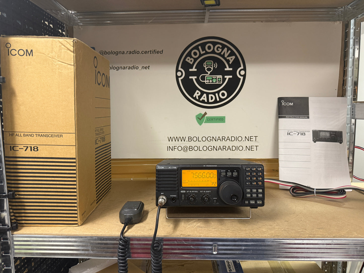 A1 - icom IC-718 con DSP espanso in TX 11 metri